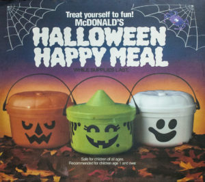 mcdonalds happy meal pails halloween