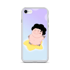 Pig Riding on a Star iPhone Case